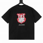 Balenciga 巴黎世家 反面穿城堡印花破洞短袖T恤 高品质 最新反穿潮流视觉 纯棉柔软面料， 对色定染面料，标准的印花磨破技术， 采用进口印花工艺，潮流感