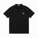 Loewe 罗意威 2025新款 经典Logo刺绣 男女同款 休闲polo衫 定制珠地棉面料 进口田岛机刺绣工艺 领标吊牌主唛三标齐全 颜色：黑色 尺码：M-X