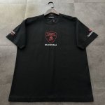 爆款推荐 Balenciaga巴黎世家2025新款Logo绣花短袖T恤 高版本高品质原版面料 网红明星同款 定制32支双纱280克重棉 双袖标识绣花+洗水磨破工