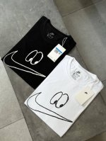 顶级版本 nike耐克 X 王嘉尔联名 25Ss新款 王嘉尔手绘Nikebyyou单品 Nk大眼睛钩子情侣运动休闲短袖T恤 男女同款 Nike出手就是王炸 一件