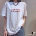 833款Supreme X 村上隆 联名款 春夏系列 慈善义卖太阳花圆领短袖T恤 男女同款 码数Smlxl 白色