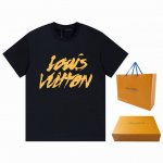 p70#V018 Louis Vuitton 路易威登 官网走秀款 lv大师亲手设计潮牌新品印花圆领短袖T恤 时尚又个性 超级百搭好看的一款 男女同款 人手必备