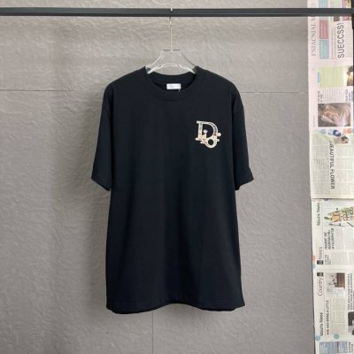 A57 Dior迪奥 面料升级 300高克重 高端立体刺绣工艺 独家专供新款原单 男女同款 休闲宽松版型短袖 高端定制 高版本 时尚百搭爆款 进口面料 手感超柔