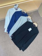 颜色：黑色, 白色 灰色,蓝藏青色。尺码M~2Xl, Tommy汤米专贵经典绣标款基础长袖拼接织带Polo衫！ 爆款来袭！！ 透气性好，舒适性强，版型超正，线条