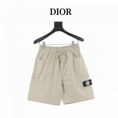 cd X Stone Island 迪奥 石头岛联名徽标短裤 面料采用定制梭织面料 对照原版做丝滑超柔处理 布面肌理股线清晰明显 垂感一级棒 做工精致都到达外贸
