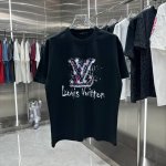 上新款号 B192 1V 早春新款短袖T恤 个性印花 男女同款 Xs-L 黑色 白色