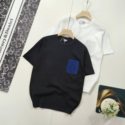 尺码S-Xl顶级版本 罗意威 Loewe 25Ss早春新款 经典刺绣Logo短袖 轻奢主义 男女日常通勤穿搭必备单品 正确版本 欢迎对比 详细特征 280克 %