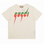 gucci古驰闪电Logo短袖T恤 size Xs-L