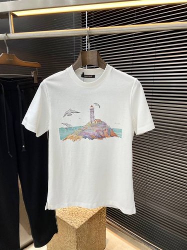 Cavalli- 卡瓦利 系列 Vip高级定制 2025春夏季新款短袖 百搭款式 任何人都可以轻松驾驭 面料全订制 高定一等品100%全棉面料 面料手感柔软 上