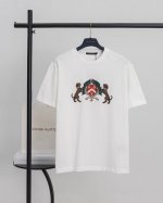 顶级版本.官网品质 Louis Vuitton*路易威登 Lv Ss25双狗遛狗徽标短袖T恤 采用原板独家定制260克32支双莎纯棉面料 质感非常柔软舒服 10