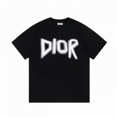 D006 Dior迪奥 Cd字母涂鸦渐变 Logo标识精致升级，灵感源自八十年代复古 原版面料 官方同款 定制260 克同缸染面料 手感非常舒服 春夏最新砖柜同