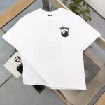 90 2025新款Stussynike斯图西联名耐克斯诺克图案Logo字母印花休闲情侣宽松短袖T恤，经典永远不会过时、人手必备款，250G纯棉精梳棉不起球不起毛