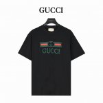 Gucci 古驰 腰带徽标刺绣短袖T恤 原版面料 官方同款 定织定染260g纯棉双纱紧密棉面料，洗水后达280g +2x2配套螺纹， 春夏最新砖柜同步 OS落肩