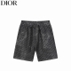 dior 迪奥 25Ss 满印不规则烫银梭织短裤 2025年迪奥最新款 订制面料 面料采用特殊工艺烫银 不规则烫银工艺 更让人有特别的感觉 高端品质 面料柔软