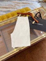 2025Ssdg最新款亚麻套装 后口袋Dg刺绣Logo 100%亚麻面料 一套入绝配 白色 Size:44-54