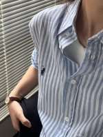 2249# Ralph Lauren拉夫劳伦 纯棉条纹衬衫 小马标刺绣 M 85-105斤 L 105-125斤 Xl 125-145斤 2Xl 145-165