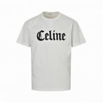 celine 赛琳 25Ss 哥特字母刺绣短袖 面料采用260G精梳棉，前幅哥特式Logo绣花图案，进口田岛机万针刺绣，小字母绣花体现进口绣花机功底。还原原版品