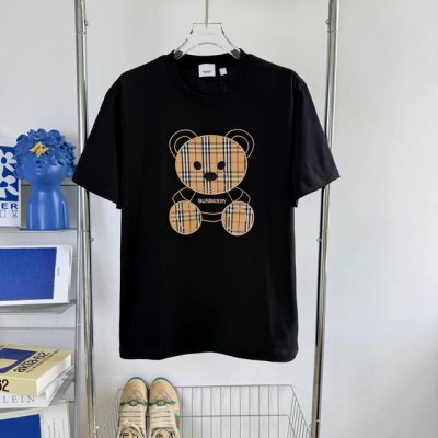 114 当天到货 现货现配 Burberry巴宝莉25Ss小熊系列刺绣短袖T恤 独家首发高定 面料采用280克重双纱精梳棉，定制32支双股螺纹，成衣两遍水洗处理
