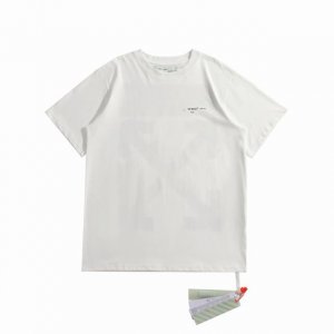 高版本Off-White C O Virgil Abloh 19Ss水彩莫奈油画箭头短袖T恤 永恒的爆款 赏遍全世界的樱花 也不及莫奈笔下的一缕春光 光的颤动