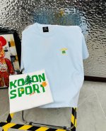 kolon Sport 可隆Jeon Handful插画师联名25夏季新款印花休闲宽松情侣款 短袖T恤Dt1042 细节:版本一比一复刻，吊牌 领标 水洗。 面