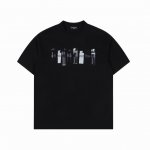 Balenciaga 巴黎世家 印花烫钻短袖T恤 纯棉250克重洗水面料，柔软亲肤细腻。做工细致，厚度适中。男女同款，宽松版型，时尚减龄百搭。 颜色：黑 白 尺