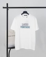 顶级版本.官网品质 Louis Vuitton*路易威登 Lv 串珠刺绣字母短袖T恤 采用原板独家定制260克32支双莎纯棉面料 质感非常柔软舒服 100%区别