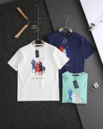 顶级复刻 Ralph Lauren 拉夫劳伦2025夏季新款战马印花圆领T恤 官网同步 男女同款 小红书热门爆款 各大网红博主纷纷上身 强烈推荐 细节：主标Lo
