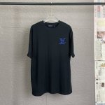 A21 louis Vuitton路易威登Lv 300高克重 刺绣贴布工艺 独家专供新款原单男士休闲短袖 高端定制 高版本 时尚百搭爆款 进口面料 手感超柔软细