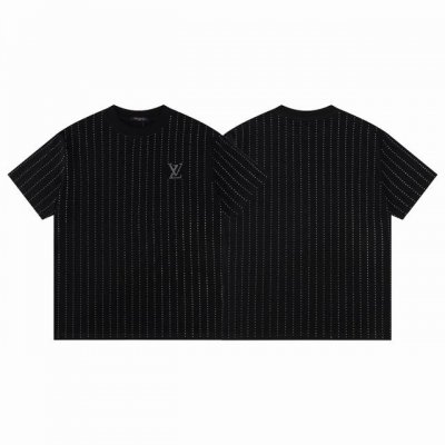 Louis Vuitton 路易威登 2025Ss烫钻短袖T恤 Louis Vuitton法国路威酩轩集团-Lvmh旗下品牌 著名奢侈品箱包和皮具品牌 百余年的