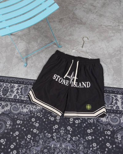 款D05 石头岛 Stone Island石头岛Ss 刺绣Logo织带短裤 原版打造 基础百搭 全身撞色处理 情侣可搭 全身Oversized立体裁剪 上身挺阔