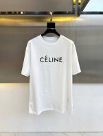 P260 Celine赛琳、2025新季新款春夏新款印花Logo短袖T恤！甄选本草抗菌科技面料打造双纱面料 本品含有艾草、金银花、茶树精油提取物天然抗菌成份，采
