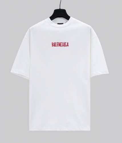 区别通货 ｜新款Ing 重磅280G Balenciaga 胶带T 圆领 短袖 正面和背面采用 Balenciaga Back 胶带设计 ：黑白 ：1 2 3
