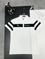 Prada 普拉达 字母刺绣新款Polo衫 原版面料 原版订制辅料 官方同款 采用210克丝光珠地面料，定制 同缸染面料 手感非常舒服爽滑 版型挺阔有型 一线品