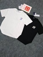 mlb最新爆款来袭 男女情侣印花系列运动T恤大Logo休闲短袖25春夏季新款 三标齐全 吊牌可以扫码验证 一衣一码 原厂包装 领口压条保证舒适性 高端品质202