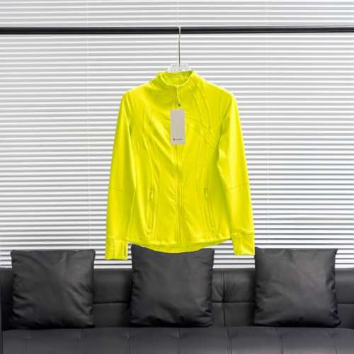 工厂p直供 Lululemon丨露露乐檬Define立领纯色瑜伽服 配色：黄绿色 尺码：2 4 6 8 10 12