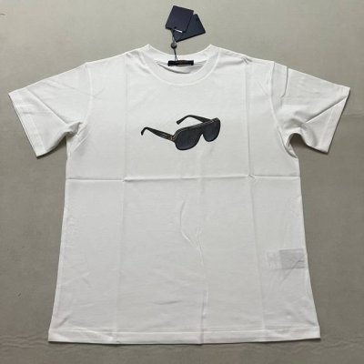 Lv墨镜印花圆领短袖