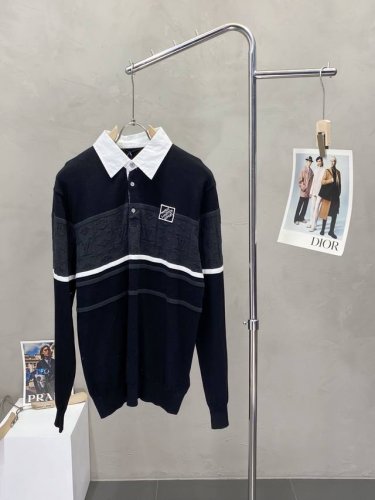 Louis Vuitton路易威登独家专供新款原单男士休闲秋冬毛衣 高端定制 高端版本 时尚百搭爆款进口面料 手感超柔软细腻 保暖舒适 穿着亲肤舒适 高端精品