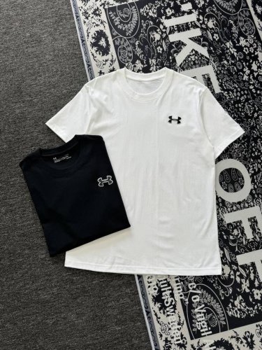 under Armour 安德玛 Ua 胸前贴布刺绣Logo情侣短袖T恤 小红书热门爆款，明星网红同款穿搭，男女日常通勤穿搭必备单品！ 高品质260克高克重双纱
