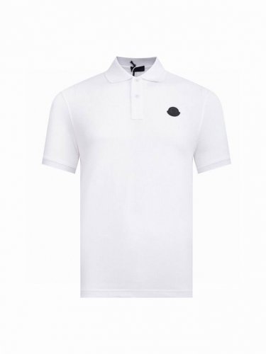 Zp版本 - Moncler蒙口官网同步上新 全新黑标Logo印花翻领polo衫 -采用原版Zp一致定制索罗娜双珠地面料 螺纹同缸定染对格对纹零色差 Yb一样克