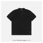 fendi 芬迪 25Ss Ff领子印花Polo短袖 面料50S 2双股精棉单珠地 克，领子65S 2丝光棉3股纱，风格平纹针织领，工艺领子门襟处，前后定做两块