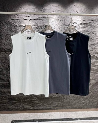 供 刺绣款放心推不下架 Nike耐克单勾刺绣纯棉高纱织三色短袖背心活力上新 猛推！ 采用专柜申洲织布工艺 1:1正品工艺 超宽松版型修身显瘦上身无束缚 优质纯棉