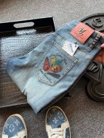 主推 顶奢牛仔裤！ 人气爆款！Louis Vuitton 路易斯威登专柜新品小海螺系列重工水洗蓝牛仔裤！恒隆在售万元级，款号：9625 路易斯威登家今年旗舰高奢