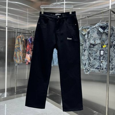 迪奥 25新品 后口袋字母Logo压硅胶牛仔裤！特定最新品牌皮标 重磅单品~私渠稀有臻品 客供五金辅料 进口客供定织牛仔棉布面料,时尚又个性 超级百搭好看的一款