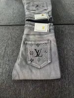 oc-495 Lv 路易威登凹凸立体压花高弹长裤 23Ss驴家最新超柔牛仔长裤 驴家顶级用料超柔高棉水洗牛仔面料每一件水洗费用高达常规工艺三倍之多 触感极致细腻