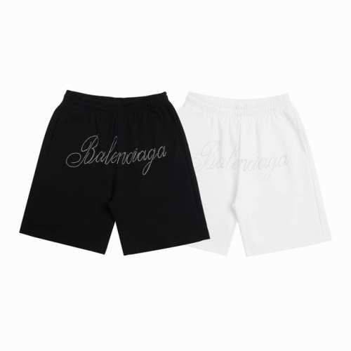 6226# 夏季巴黎世家字母烫钻运动裤32支全棉毛圈卫衣面料 尺码S M L Xl