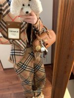 套装 burberr* 老花经典格子套装 盐可甜 简约又经典的元素