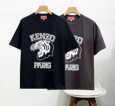 高品质 Kenzo新款 柜子情侣款圆领短袖T恤，柜子同步 明星同款 上身帅气时尚个性潮流长袖T恤！简单有个性，上身效果巨帅，打底外穿都很好看，颜色搭配也超赞的，