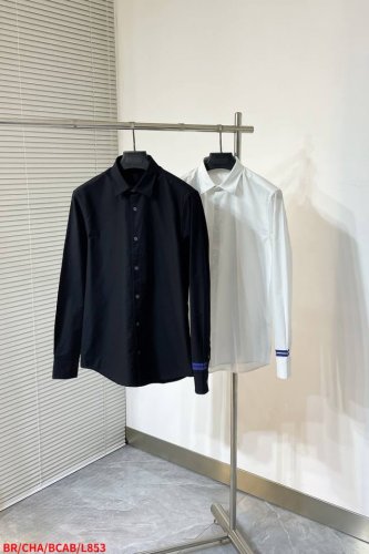 l853 Br 博柏利Burberry商务休闲牛津纺纯棉长袖衬衫，贸易公司渠道货，100%纯正血统，25年早春新品，高端意大利原厂出品，经典常青王牌产物！ 极符