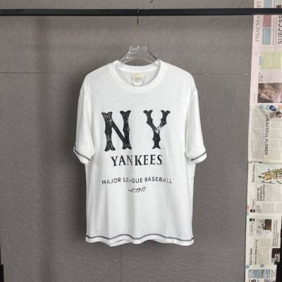 A02 高版本 Mlb 300克重 高端工艺 25新款 通肩压条保证舒适性1同步发售 最大穿到200斤 ny洋基队情侣款式 定制宽松舒适 超爆 经过高温水洗处理