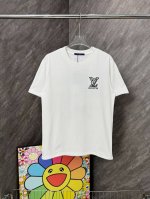 90 款号/G29 lv多标刺绣圆领短袖 louisvuitton官网Zp同步新款T恤 面料采用32支双纱280克高克重纯棉面料 同缸定织定染原版同色螺纹 进口